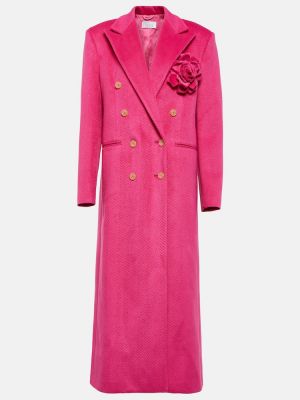Palton cu model floral Giuseppe Di Morabito roz