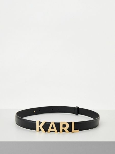 Черный ремень Karl Lagerfeld