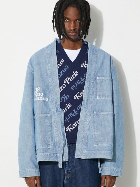 Traper jakna oversized Kenzo plava