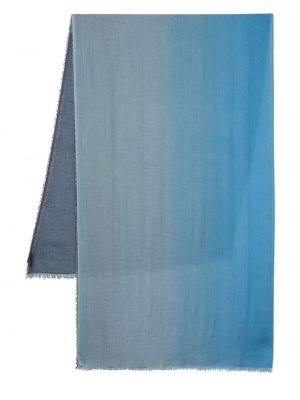 Spalvų gradiento rašto šalikas Faliero Sarti mėlyna