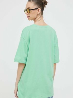 Bavlněné tričko Roxy zelené