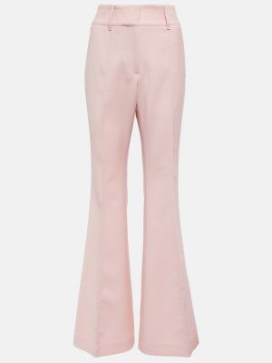 Шерстяные брюки Gabriela Hearst розовые