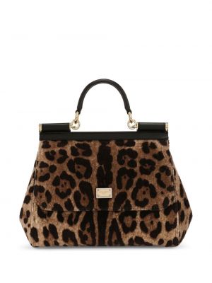 Top s potiskom z leopardjim vzorcem Dolce & Gabbana