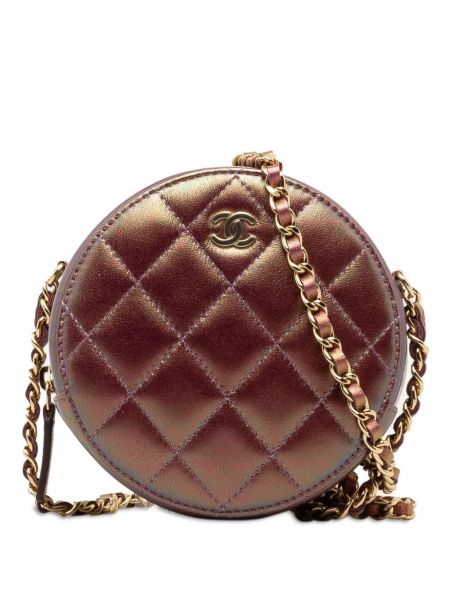 Crossbody kabelka Chanel Pre-owned fialová