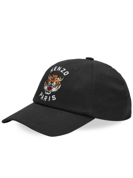 Тигровая кепка Kenzo черная