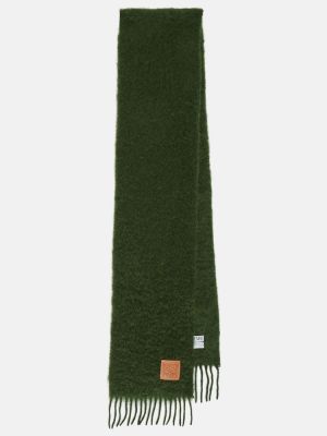 Pañuelo de lana de lana mohair Loewe verde