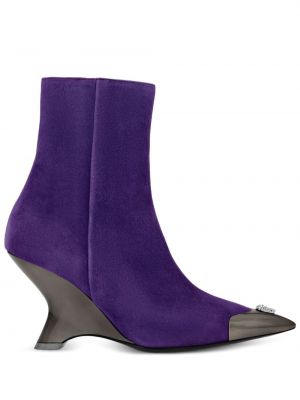 Auliniai batai ant pleištinio kulniuko Philipp Plein violetinė