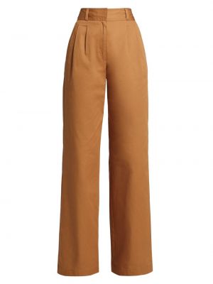 Плиссированные брюки Derek Lam 10 Crosby коричневые
