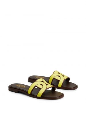 Sandales en cuir Tod's jaune