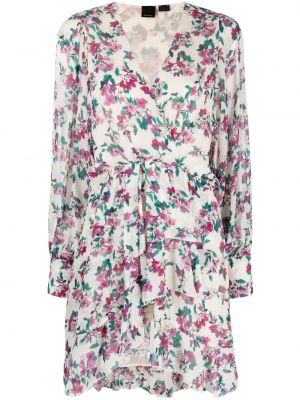 Trykt floral dress Pinko hvit