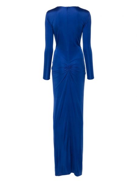 Sukienka koktajlowa z dżerseju Costarellos niebieska