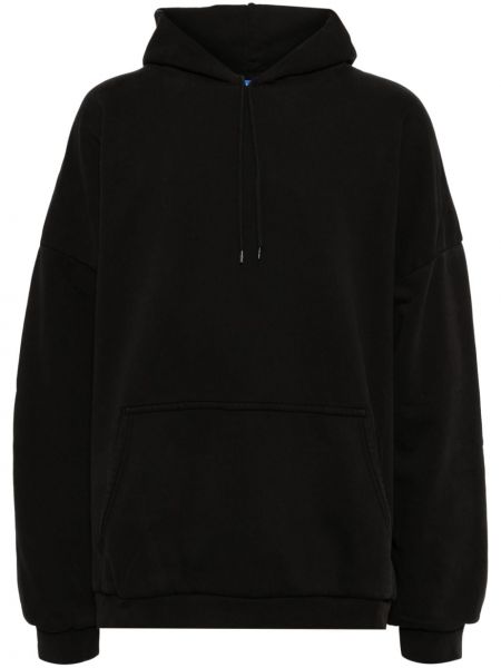 Pamučna hoodie s kapuljačom Yeezy crna