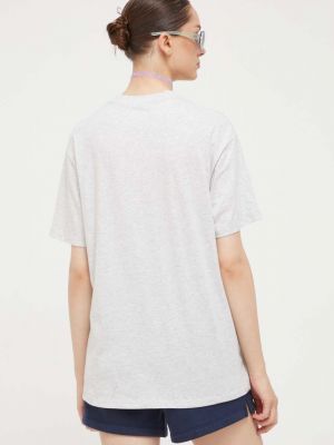 Bavlněné tričko Abercrombie & Fitch šedé