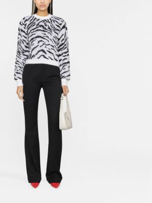 Strick pullover mit zebra-muster Alessandra Rich