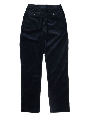 Pantalon droit en velours côtelé Polo Ralph Lauren bleu