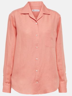 Košulja Loro Piana ružičasta