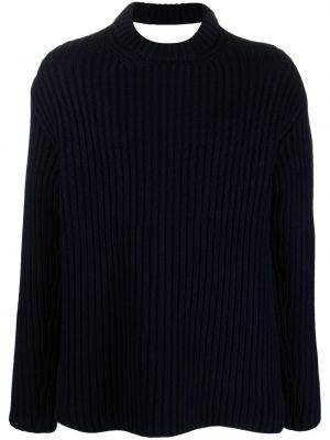 Sweter z wełny merino Botter niebieski