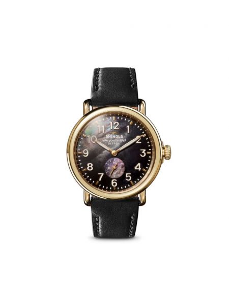 Deri kayış izle Shinola siyah