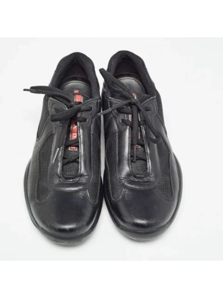 Calzado de cuero retro Prada Vintage negro