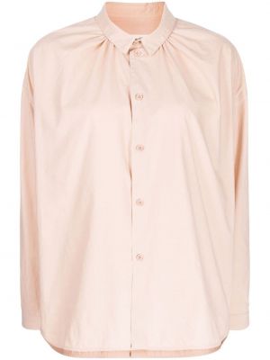 Bavlněná dlouhá košile s dlouhými rukávy Toogood - růžová