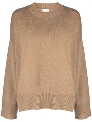 Džemper od kašmira Le Kasha smeđa