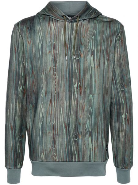 Pamučna dugi sweatshirt s printom s apstraktnim uzorkom Ps Paul Smith zelena