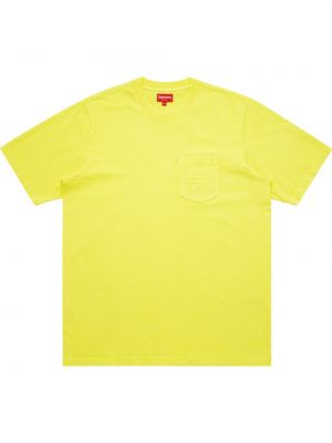 T-krekls ar kabatām Supreme dzeltens