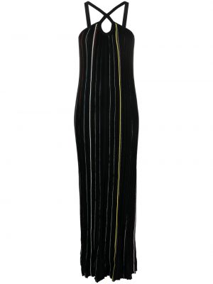 Pletené dlouhé šaty Sonia Rykiel černé