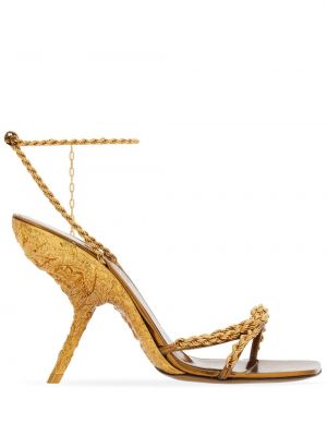 Sandále Ferragamo zlatá