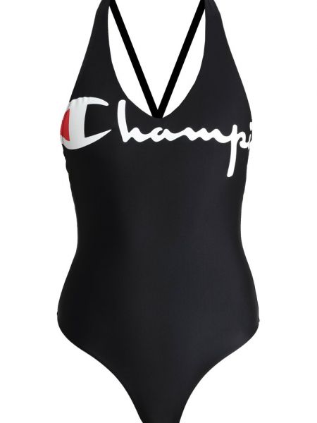 Czarny strój kąpielowy Champion Reverse Weave