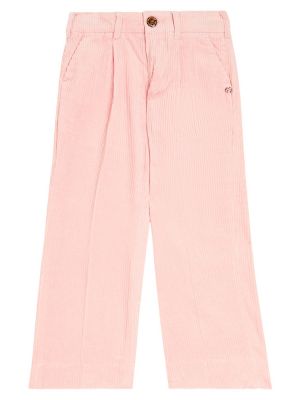 Vida byxor med hög midja i manchester för tjejer Scotch & Soda Kids rosa