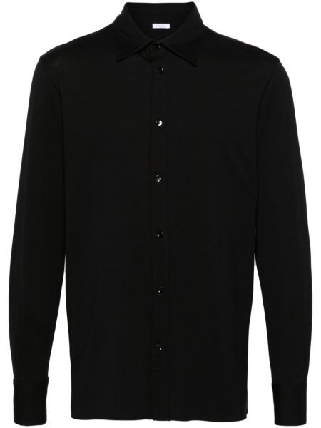 Pamučna dugačka košulja od jersey Malo crna