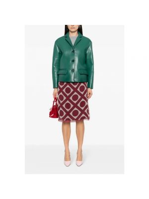 Falda midi con estampado con estampado geométrico Gucci