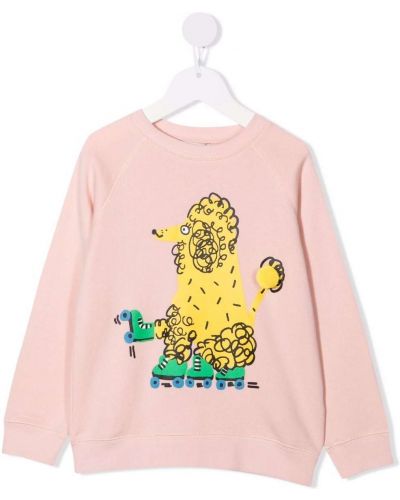 Trykt hettegenser for jenter Stella Mccartney Kids rosa