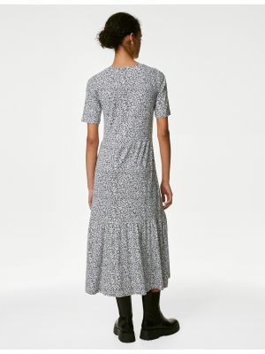 Midi šaty s potiskem Marks & Spencer