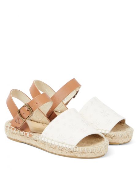 Læder espadrillos for piger Bonpoint