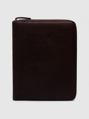 Кожаная сумка Brunello Cucinelli коричневая