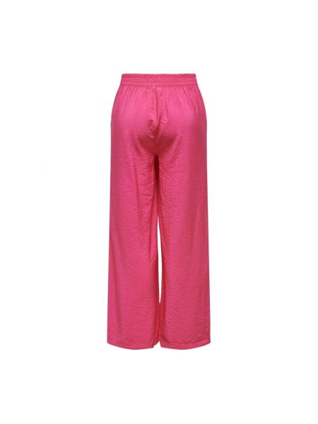 Szerokie spodnie Jacqueline De Yong różowe