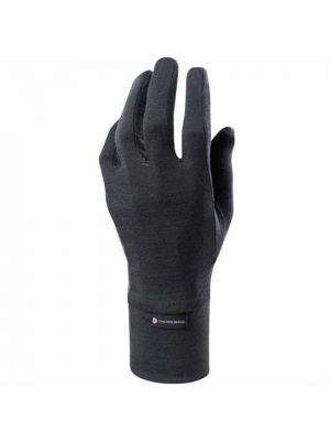 Черные перчатки из шерсти мериноса Thermowave