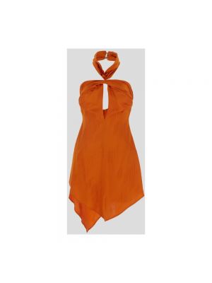Sukienka mini The Attico pomarańczowa