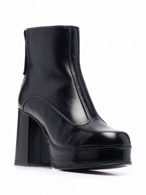 Chunky leder ankle boots See By Chloé schwarz