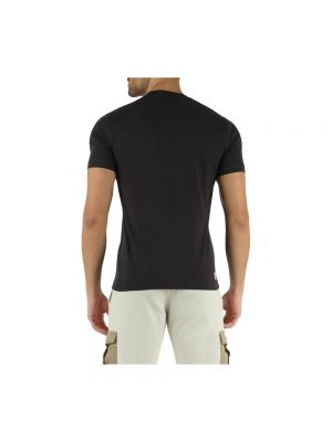 Camiseta de algodón Aeronautica Militare negro