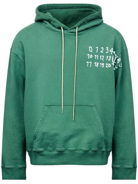 Pamuklu hoodie Mm6 Maison Margiela yeşil