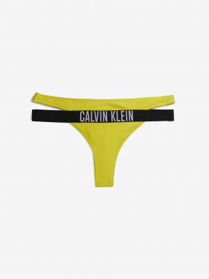 Hlačke Calvin Klein rumena