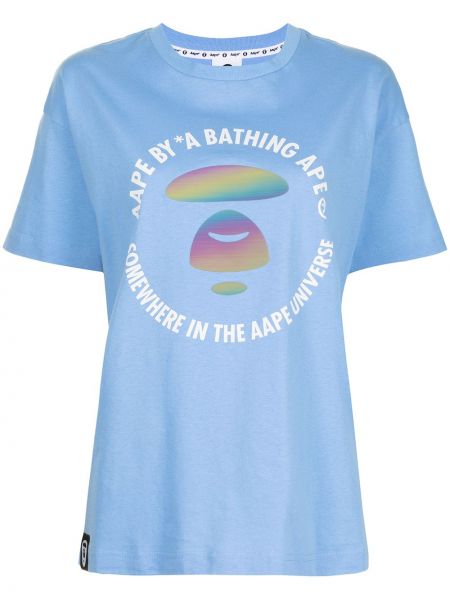 Camiseta con estampado Aape By *a Bathing Ape® azul