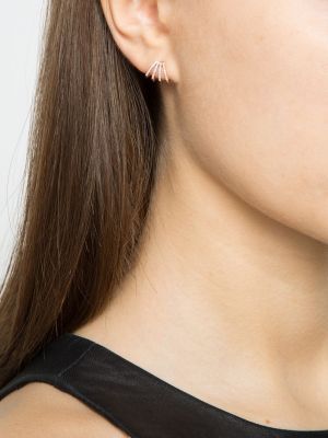 Boucles d'oreilles à boucle Ef Collection rose