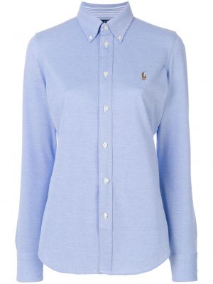 Slim fit košeľa Polo Ralph Lauren modrá