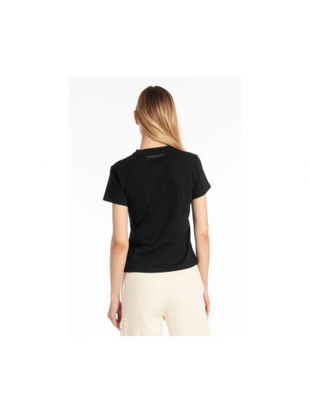 Camiseta de algodón elegante Patrizia Pepe negro
