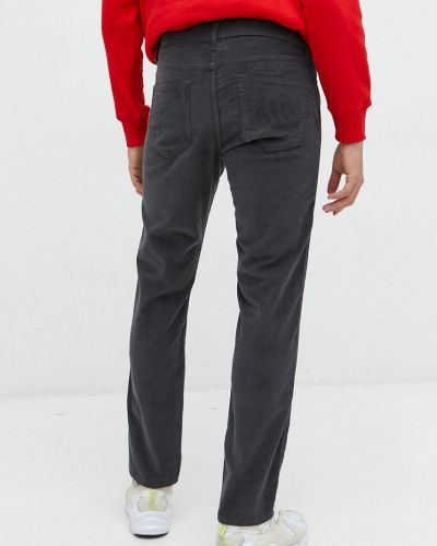 Manšestrové kalhoty Hollister Co. šedé