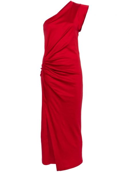Koktejl obleka Isabel Marant rdeča